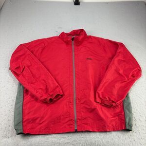 Zero Restriction Jacket Mens Large Red Tour Series Golf Windbreaker Full‎ Zip